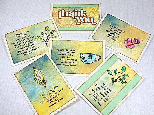 Mixed Media Notecards - April 9th