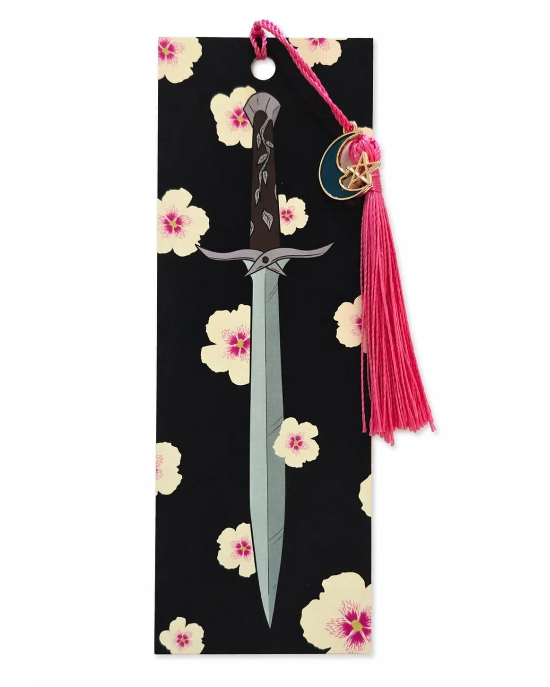 Elven Warrior Bookmark with Blue Moon Charm