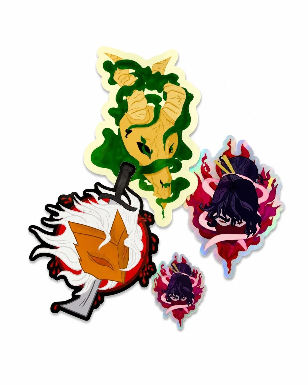 4 Pack: Prism Relic Slay Sticker Set