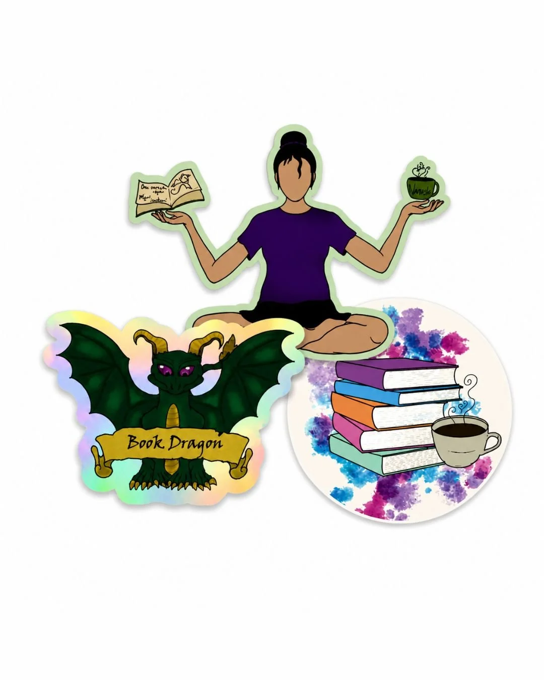 3 Pack: Book Hoarder Sticker Set