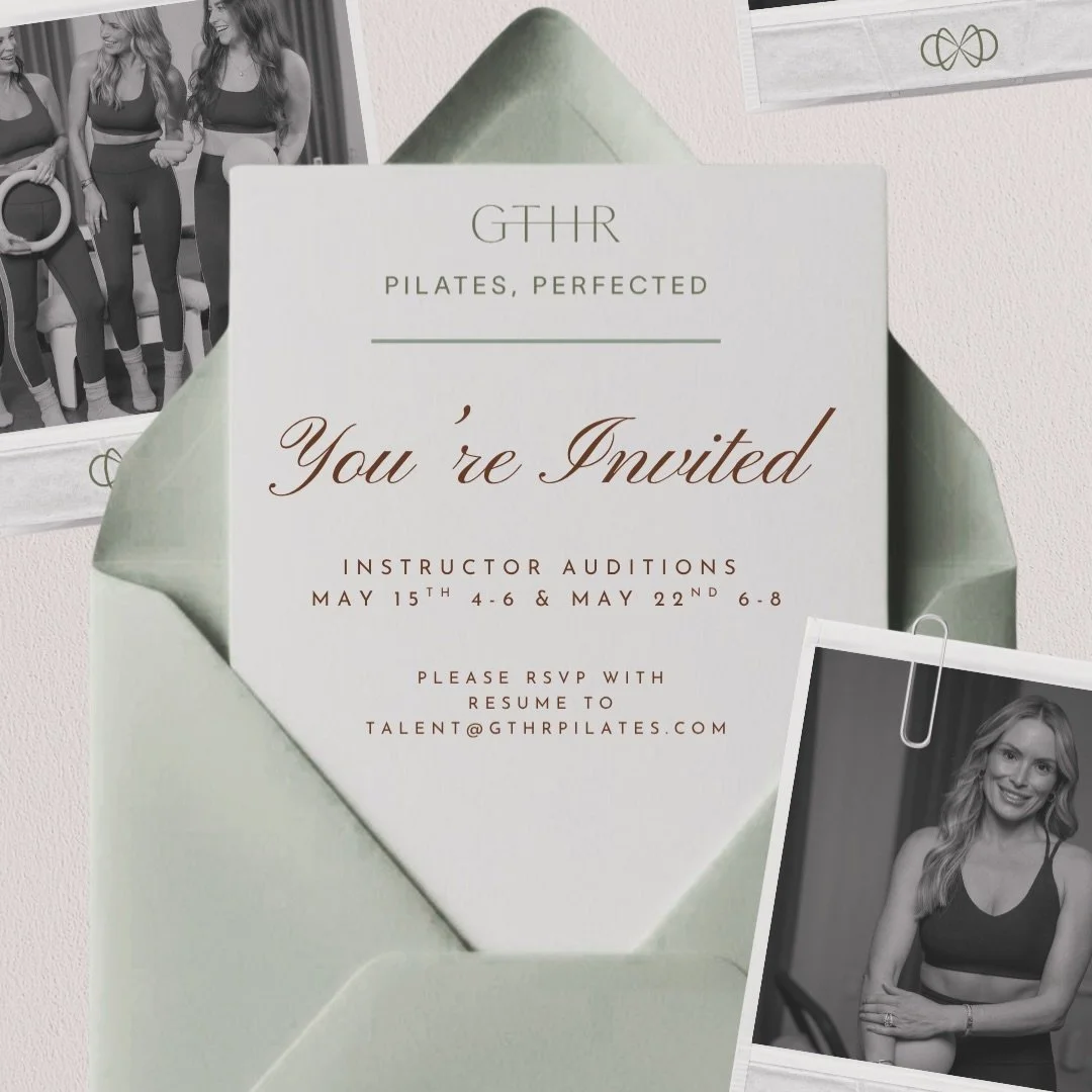 We&rsquo;re holding a limited round of instructor auditions at GTHR~an intentional search for a few exceptional additions to our team. Rooted in method and defined by how it&rsquo;s delivered, our studio is built on precision, presence, and a deeply 