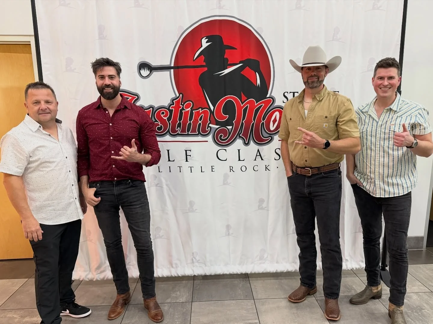 Heck of uh time performing for some great people supporting a great cause. 🙏🏼 Thanks to the Justin Moore St. Jude Golf Tournament Sponsor Party for allowing us to be a part. #stjude