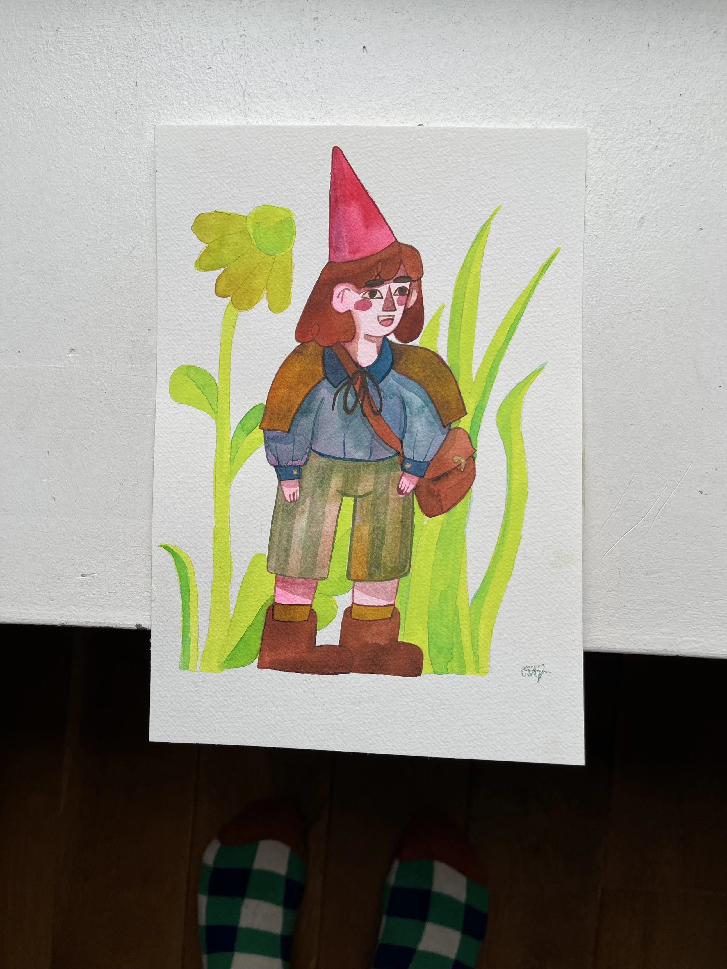 Zotheo (Sweet Oak) 🐭 Signed Original Painting (A4)