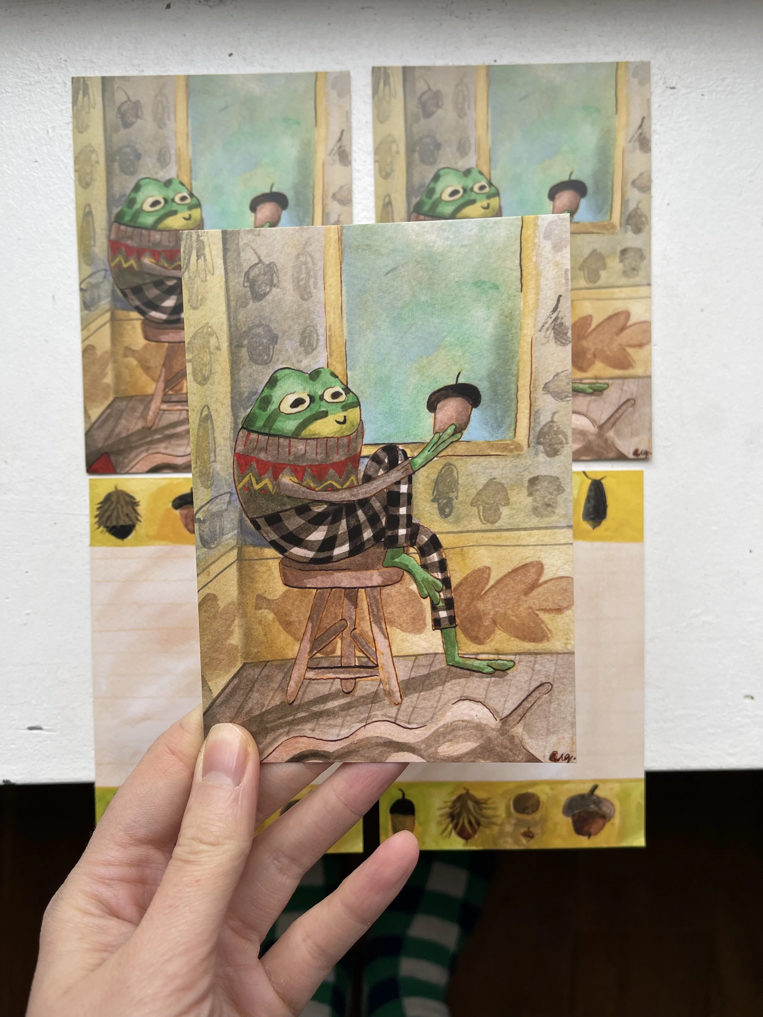 Frog's Acorn Collection 🐸 A6 double-sided Postcard Print