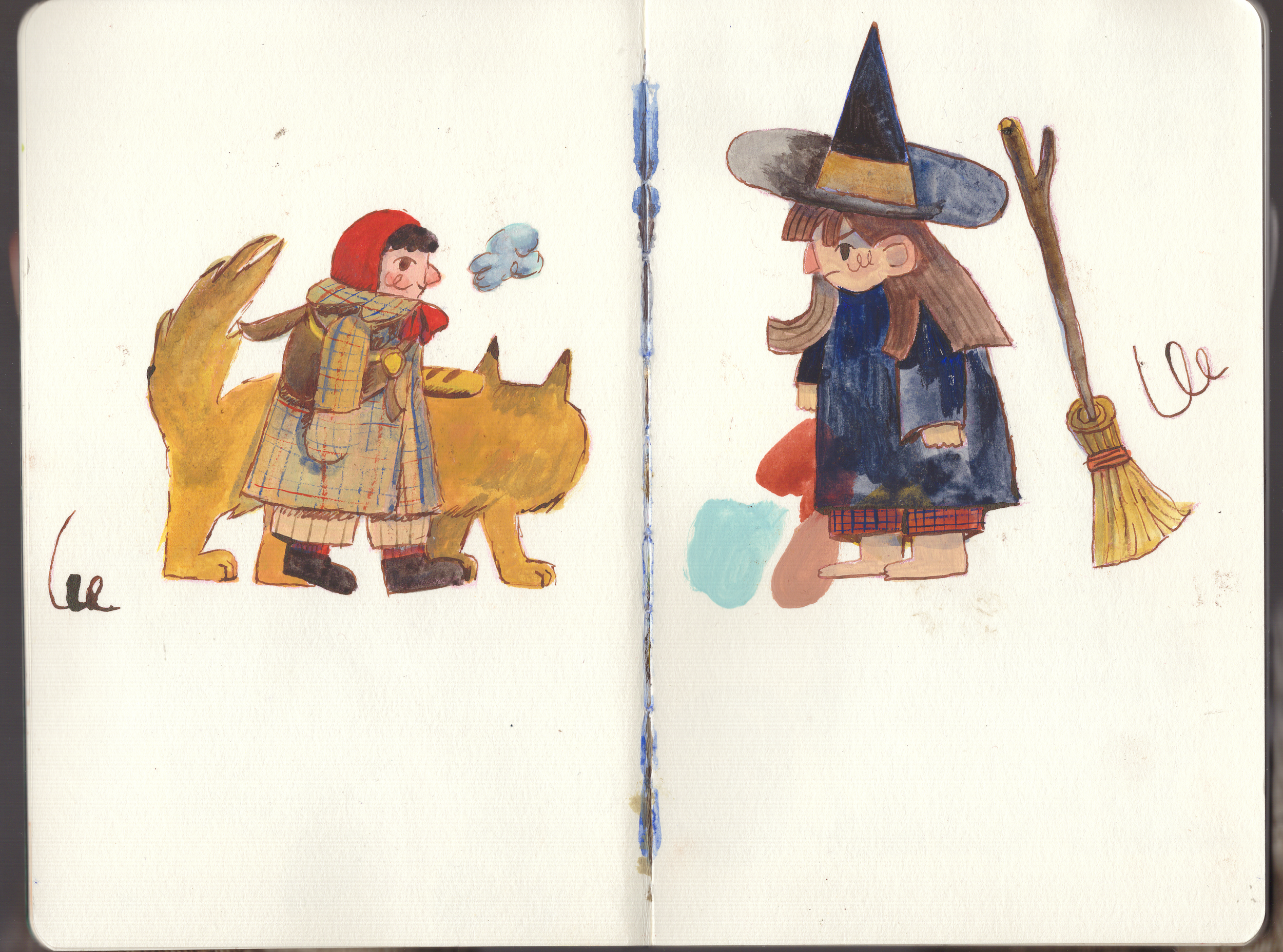 More tiny self-portraits 