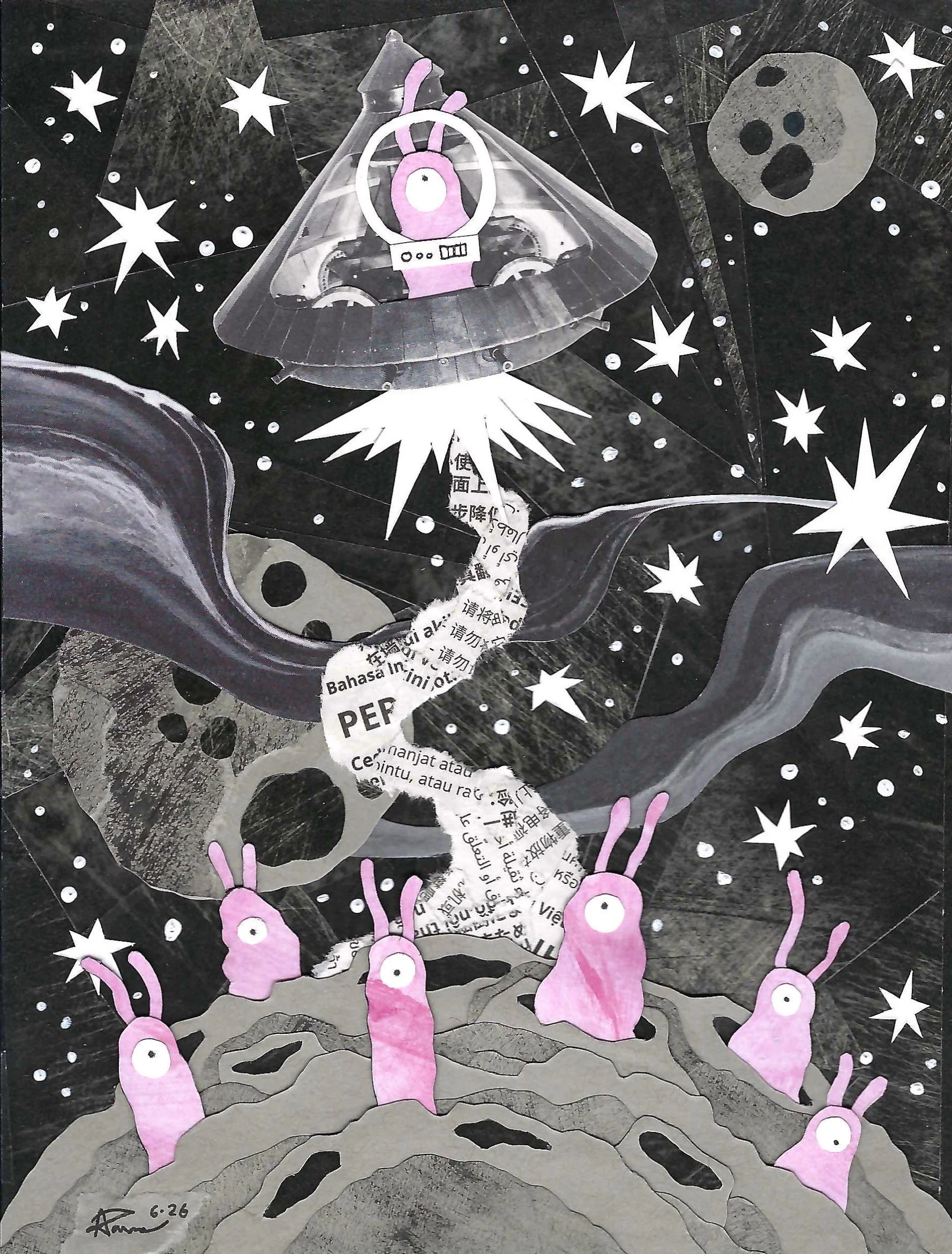 "To Be Pink in Gray Space"