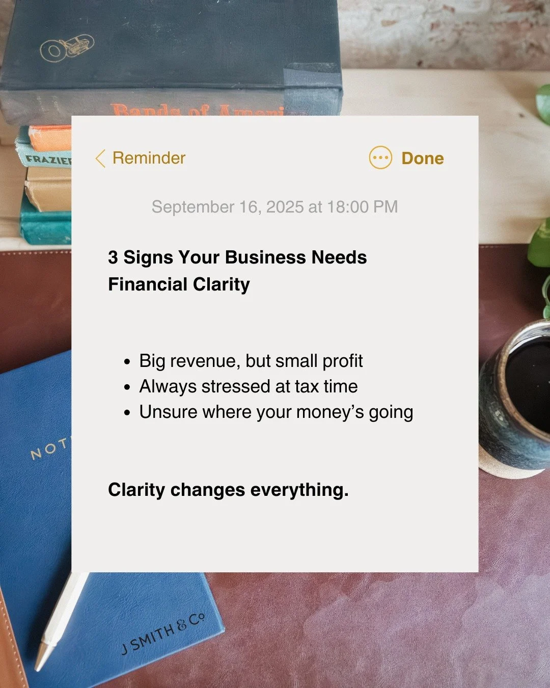 Revenue is high, but profit feels small.
Tax season brings more stress than strategy.
Money moves in and out, but you&rsquo;re not sure where it&rsquo;s really going.

If this sounds familiar, you&rsquo;re not alone&mdash;and you don&rsquo;t have to 