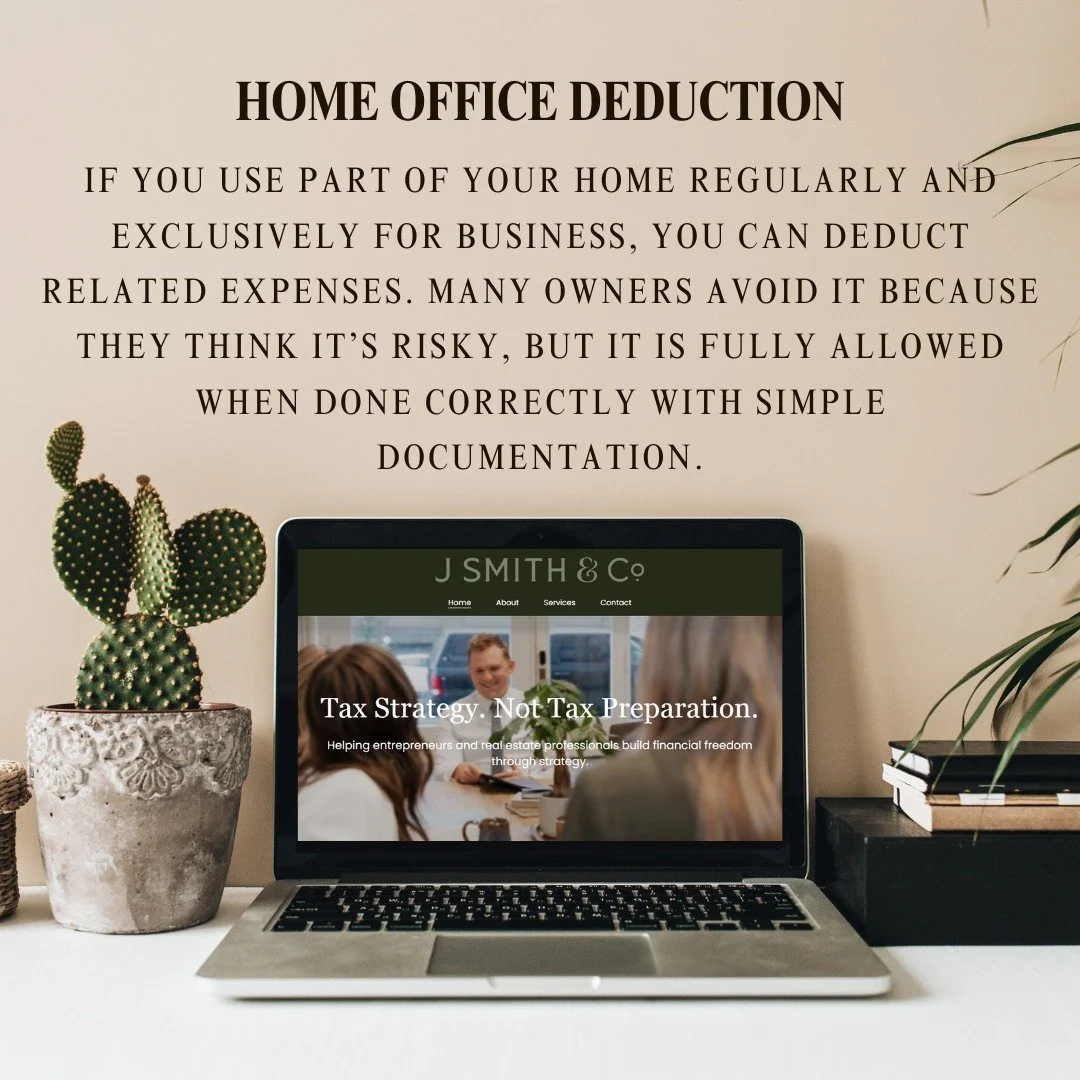 The home office deduction is one of the most misunderstood tax benefits for business owners. If you use part of your home regularly and exclusively for business, you can deduct a portion of your expenses. It&rsquo;s fully allowed when you document it