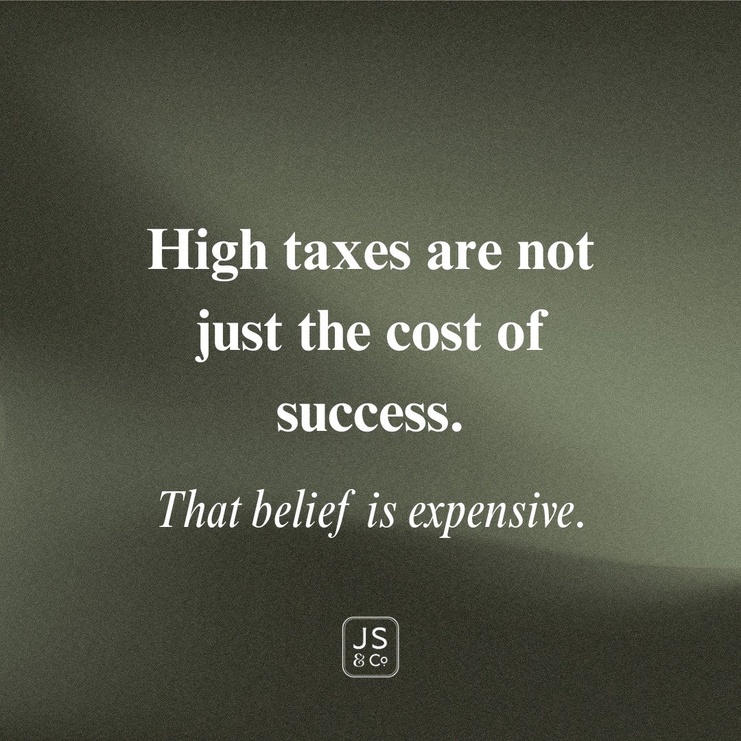 High taxes often get framed as proof of success, but that mindset can quietly limit what growth makes possible.
Rising income should trigger better planning, not resignation. Taxes are a signal that strategy needs to evolve, not a bill to accept with