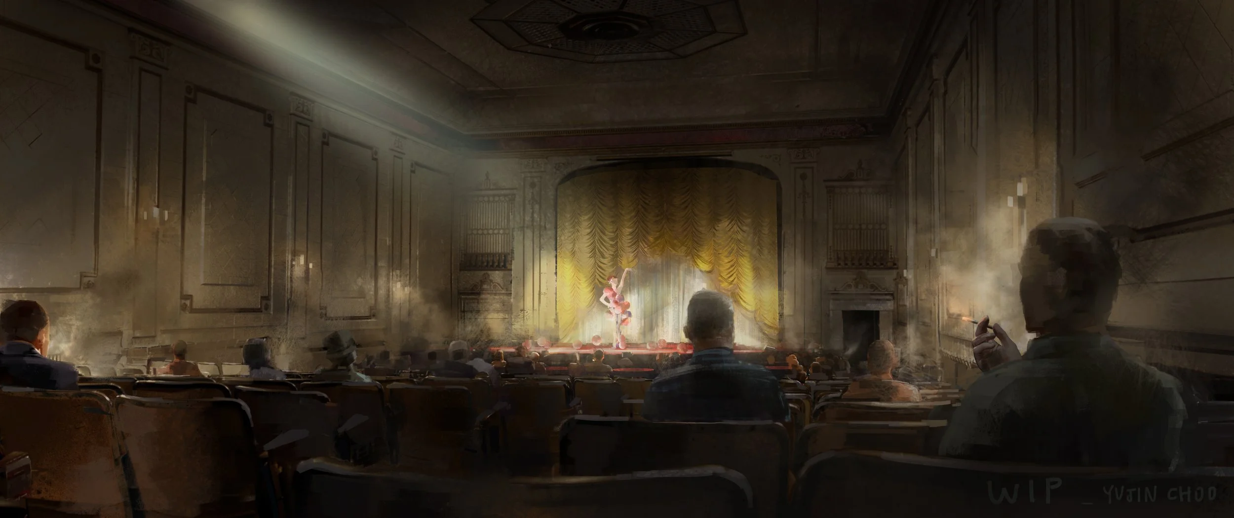 Apple TV show - Lady in the Lake - Theatre Scene