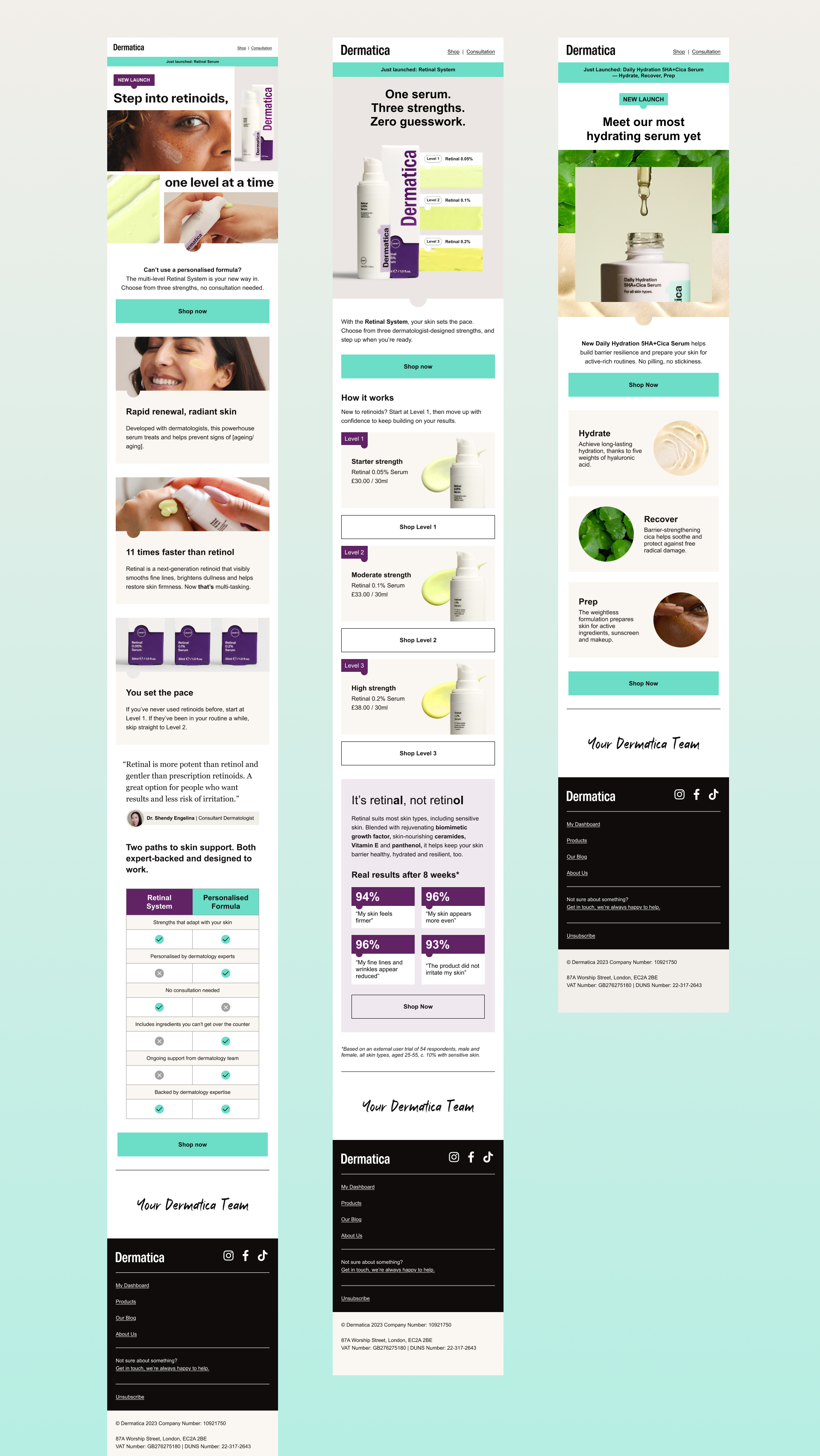 Dermatica — Daily Hydration 5HA+Cica Serum Launch Flow