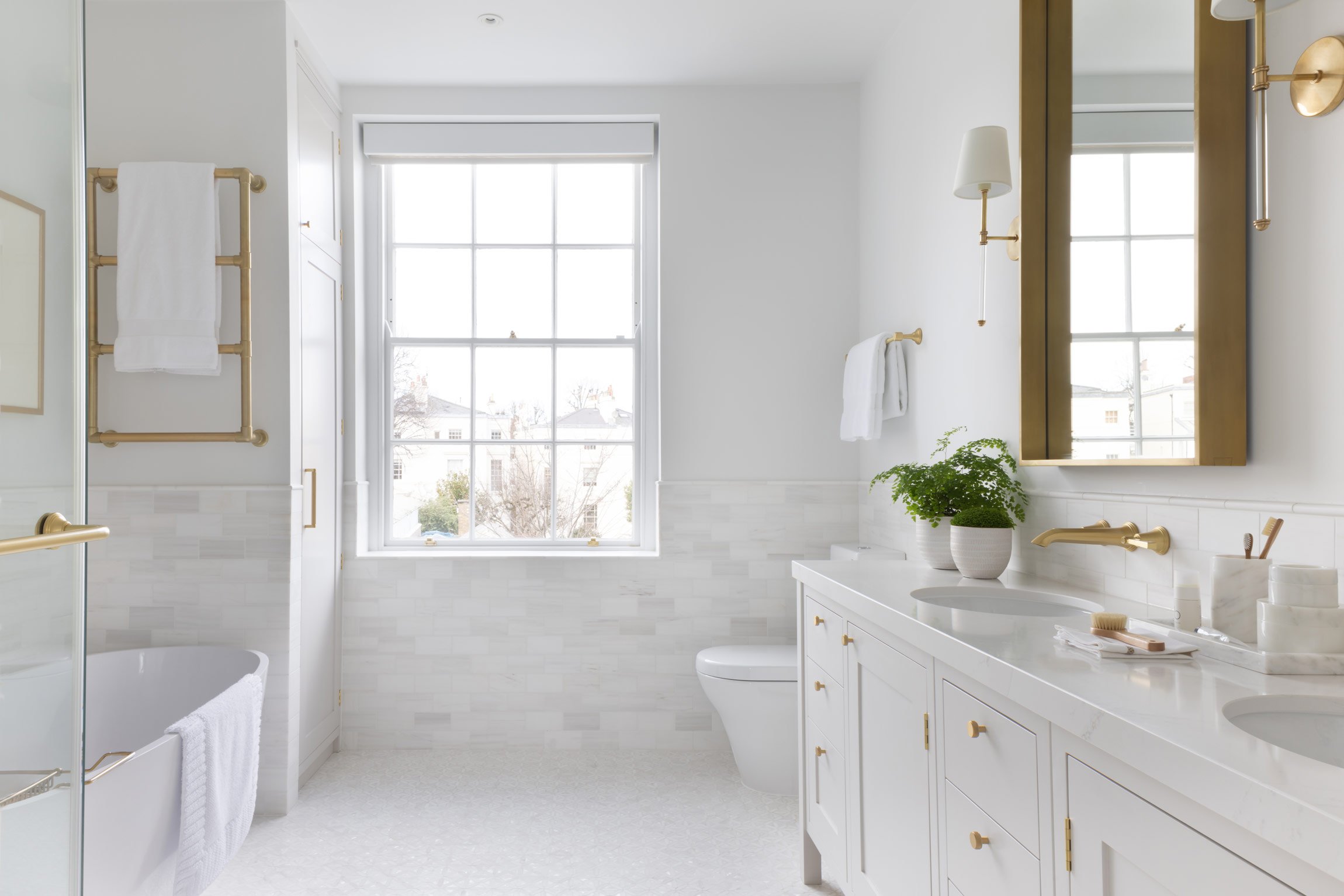 Photography by Paul Craig @PaullMCraig; Tile and Fixtures by West One Bathrooms @WestOneBathrooms; Cabinetry by Herringbone House @HerringboneHouse; General Contractor Alchemy Build Ltd @alchemybuild