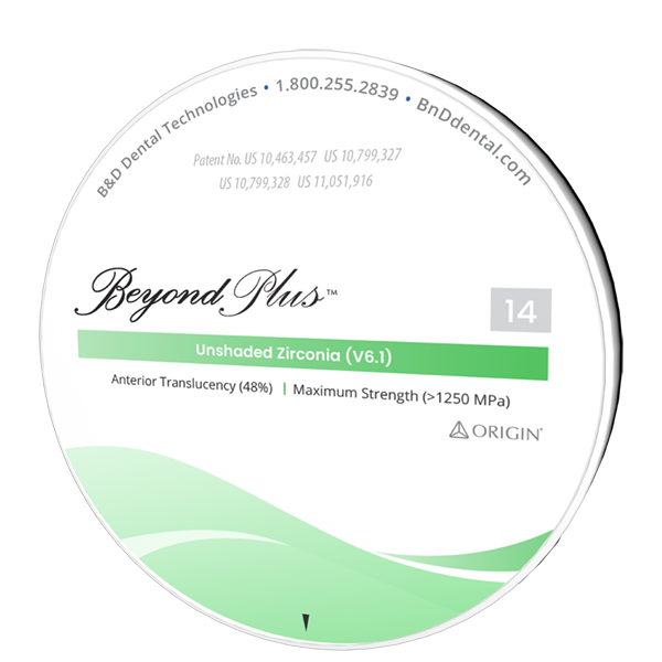 ORIGIN® Beyond Plus Zicronia — B&D Dental Technologies