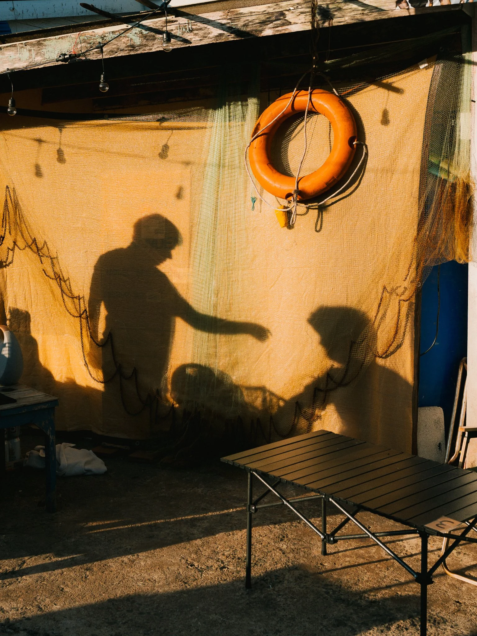 Fishing village silhouette - fine art travel photography