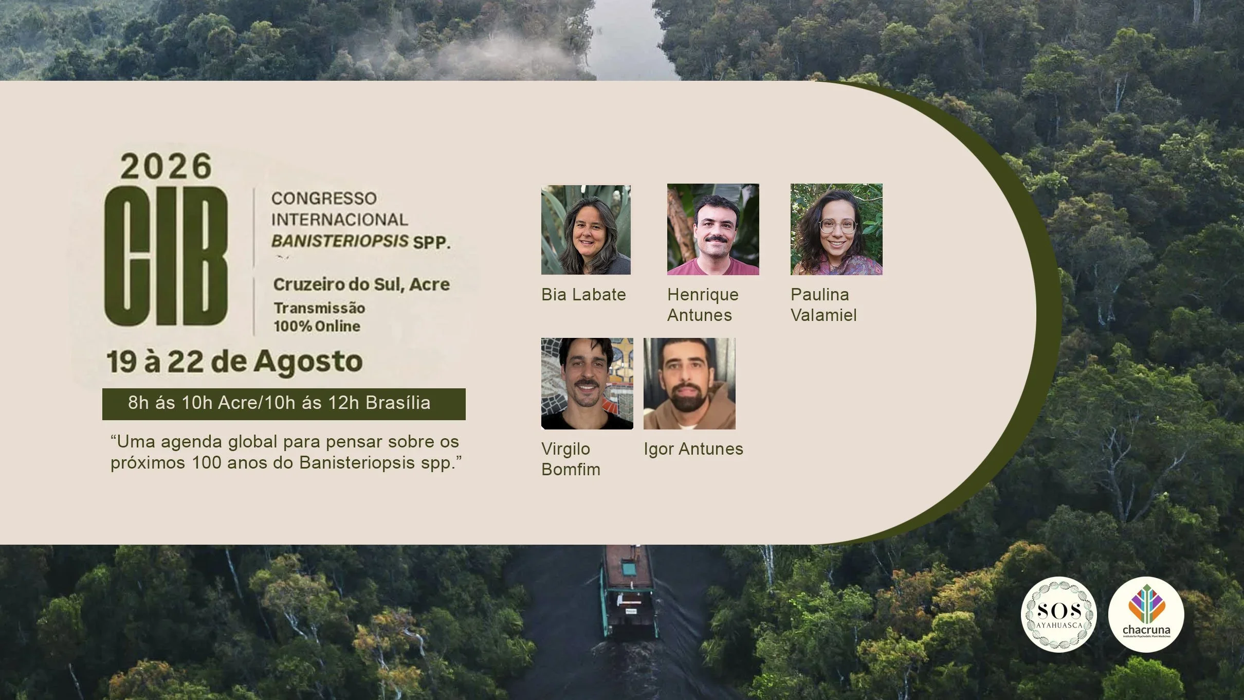 Chacruna + SOS Ayahuasca: Uma agenda global para pensar sobre os próximos 100 anos do Banisteriopsis caapi