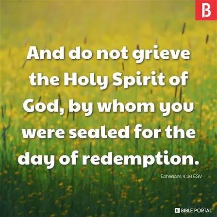 Grieve Not The Holy Spirit