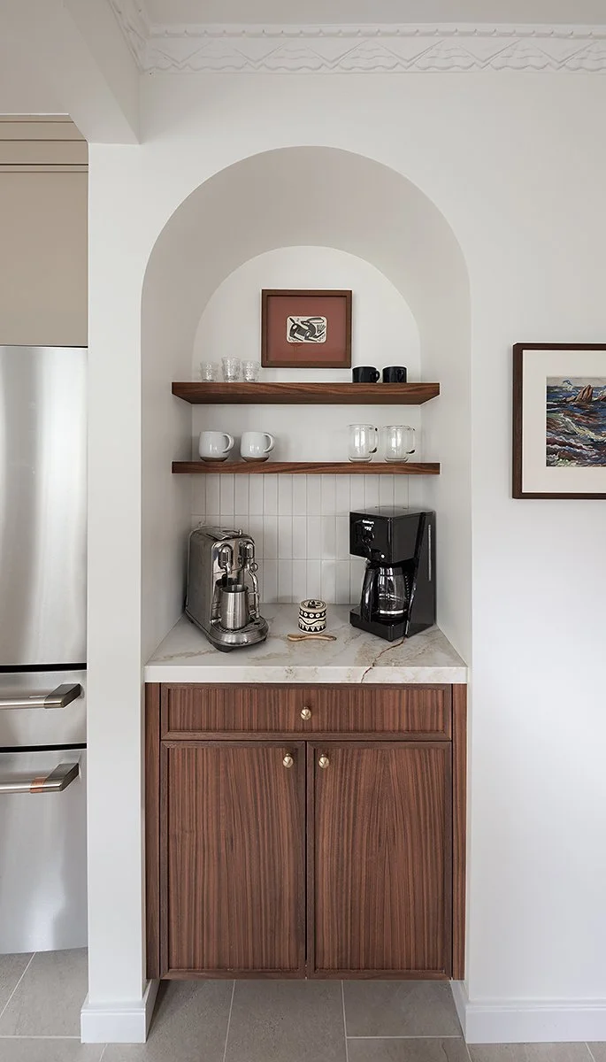 Arched coffee niche