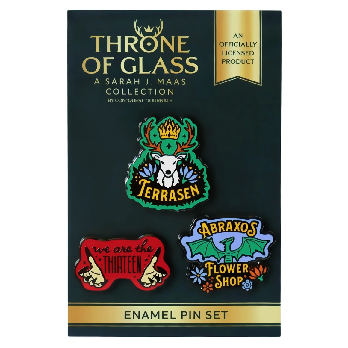 Throne of Glass Enamel Pins (3-Pack)