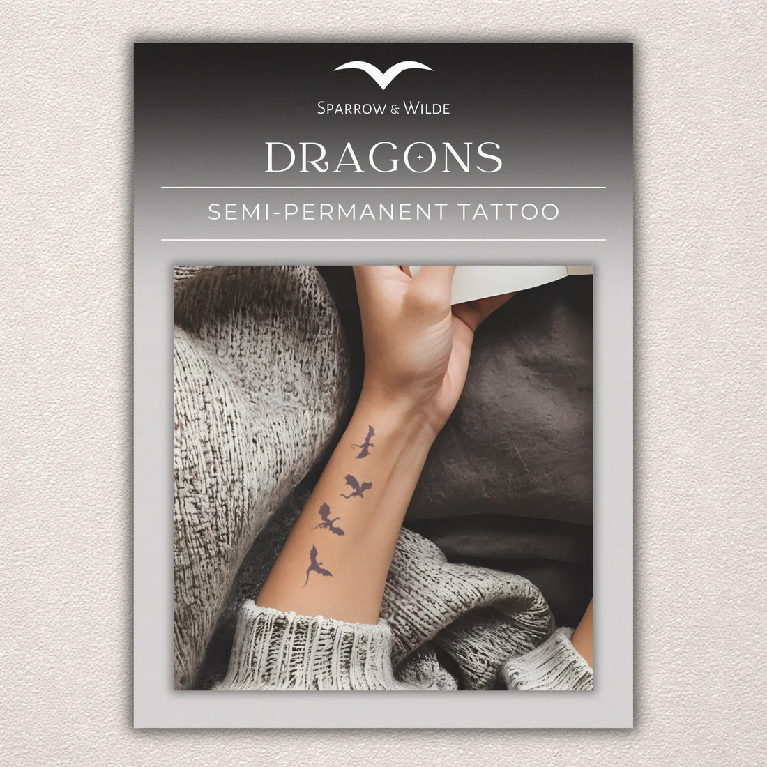 Dragons Semi-Permanent Tattoo