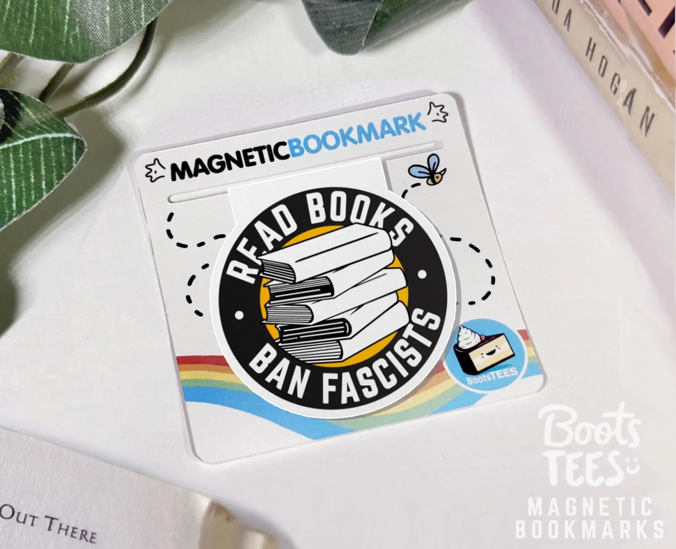 Read Books Ban Fascists Magnetic Bookmark