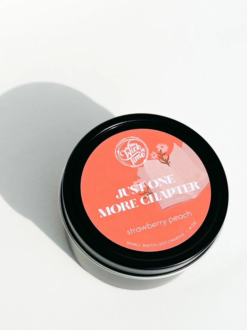 Just One More Chapter Candle 4 OZ