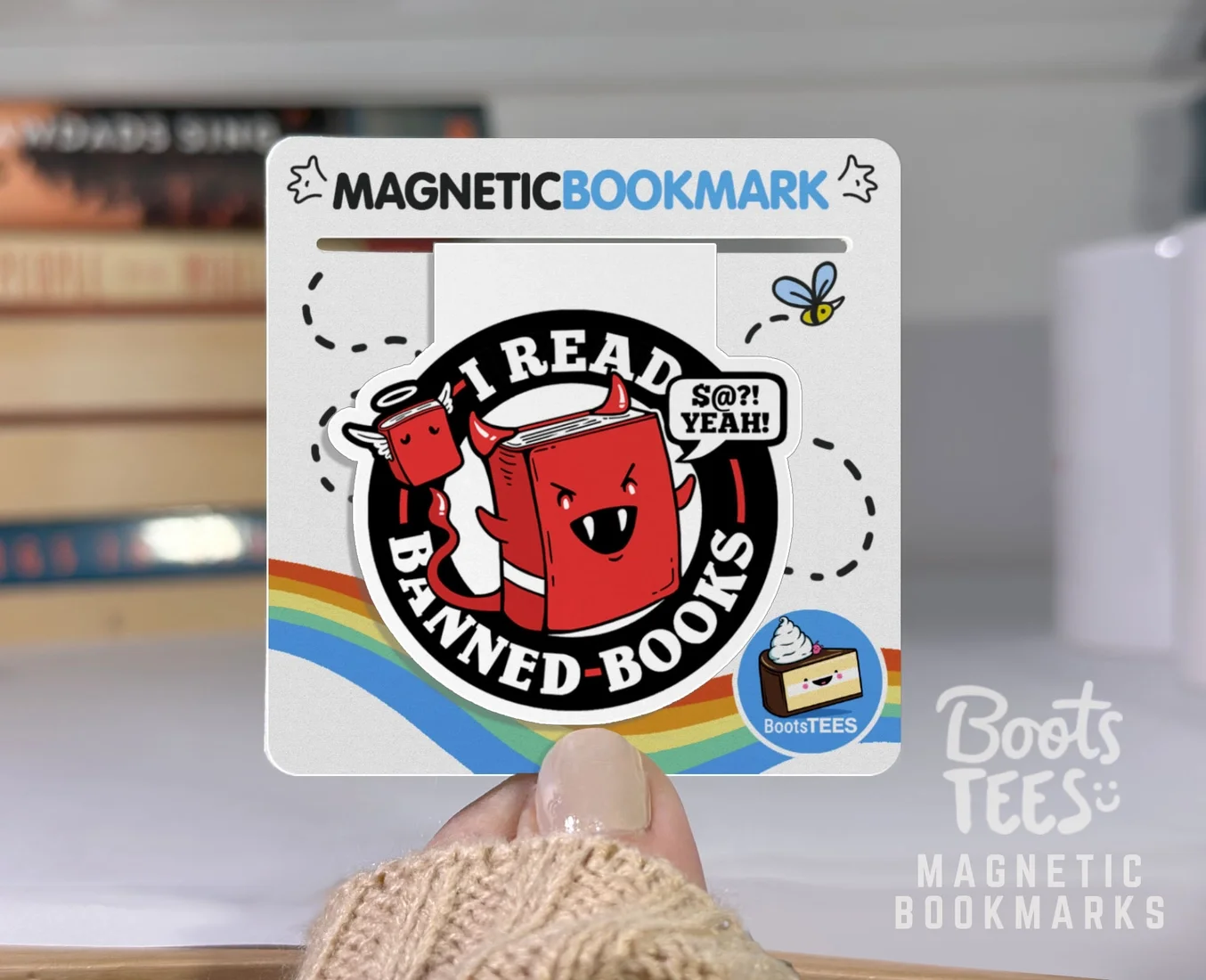 I Read Banned Books Magnetic Bookmark