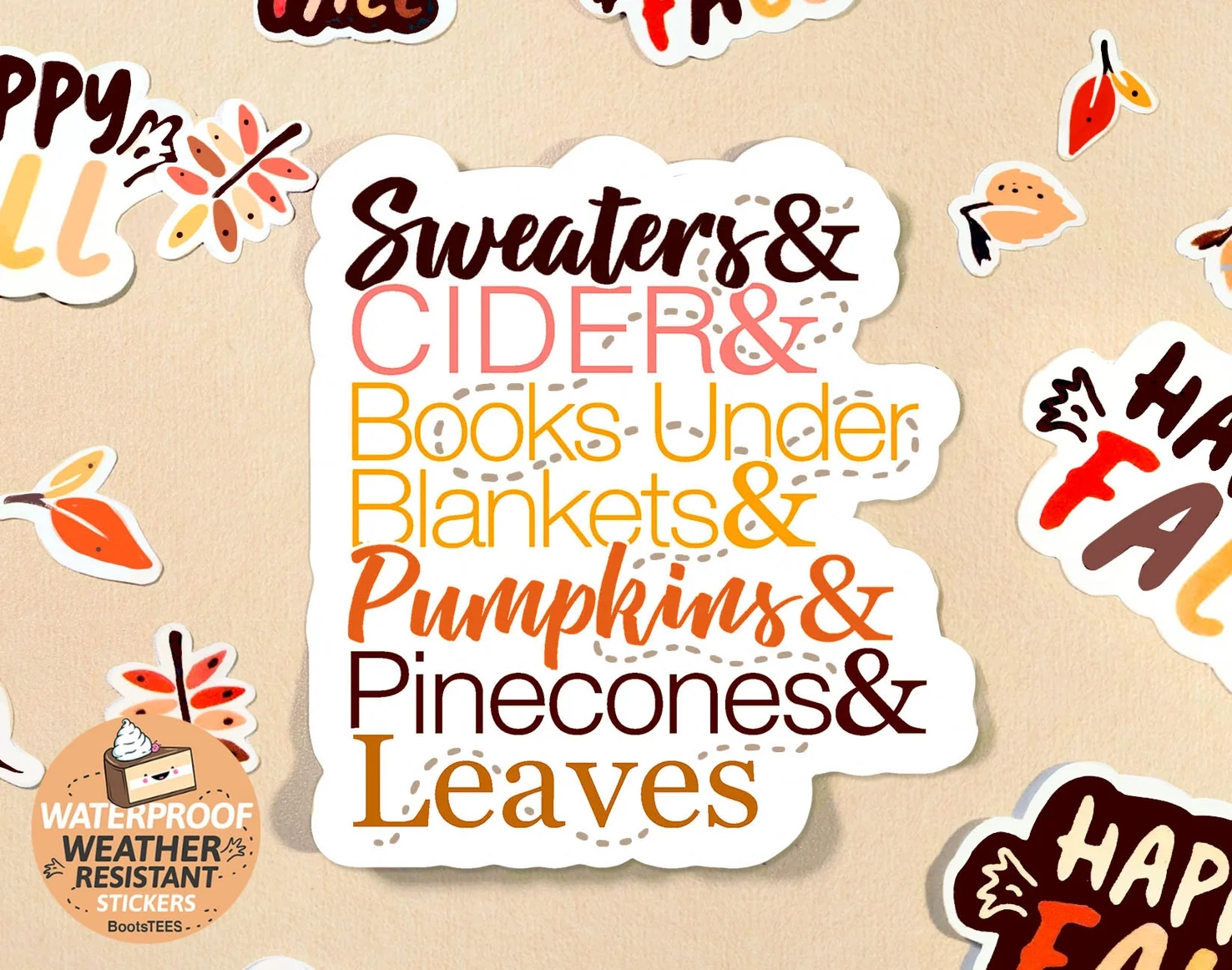 Sweaters and Fall Sticker