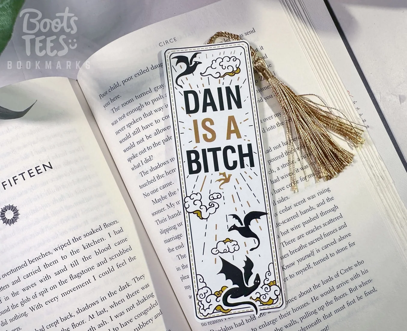 Dain is a Bitch, Fourth Wing Bookmark, 6"