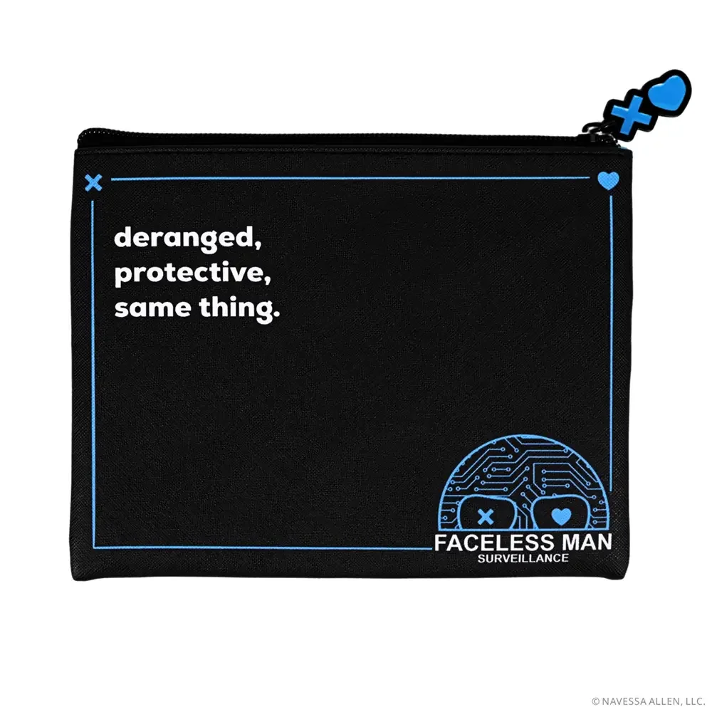 Lights Out: Faceless Man Surveillance Pen & Pencil Pouch