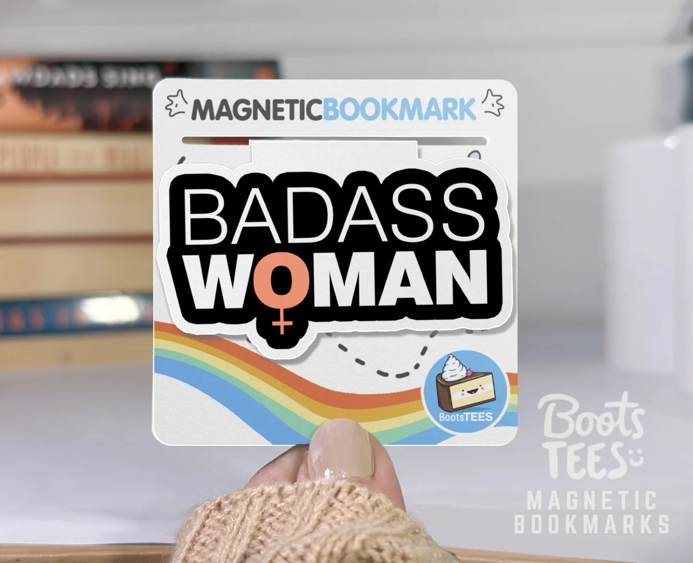 Badass Woman Magnetic Bookmark