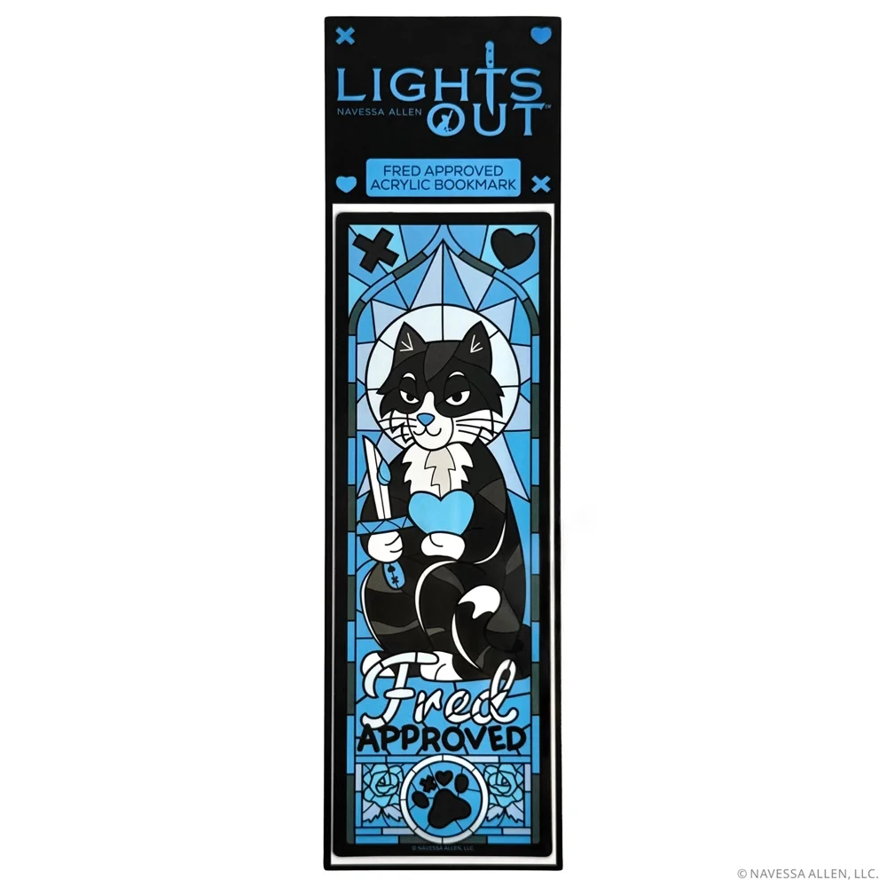 Lights Out: Fred Approved Transparent Acrylic Bookmark