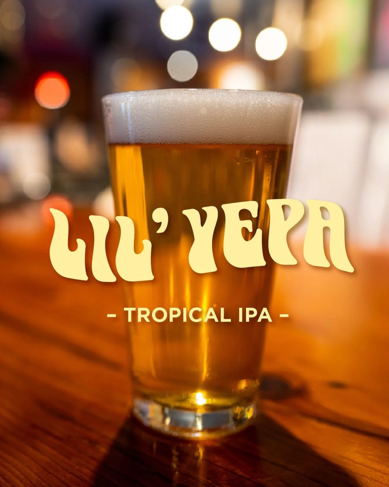 NEW BEER MONDAY: Lil&rsquo; Yepa
A kinder, gentler version of our delicious and tropical YellowEye PA. We dropped the ABV and IBU&rsquo;s a touch and dried out the finish. The result? - A clean drinking IPA perfect for the changing seasons.

6.4% &bu