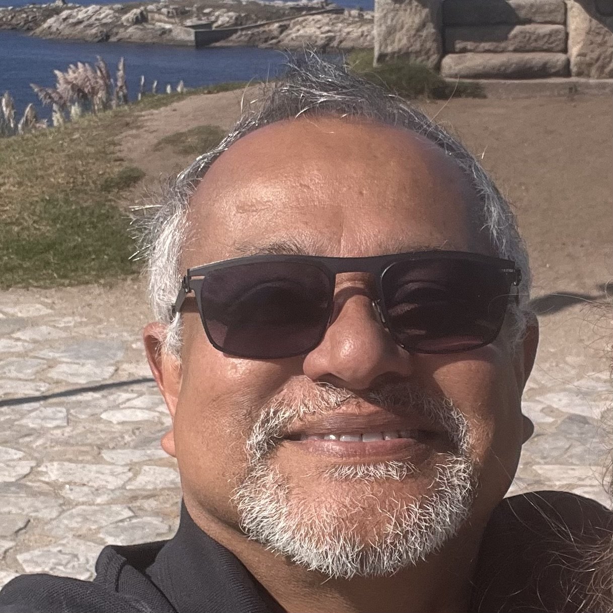 Close-up of a Ajit Aserappa.