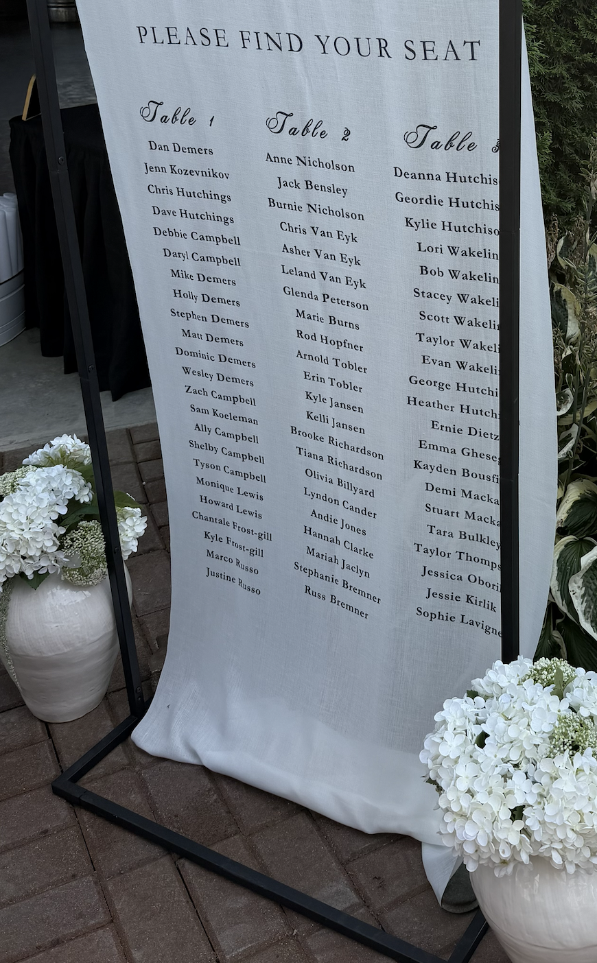 Linen Sign Holder