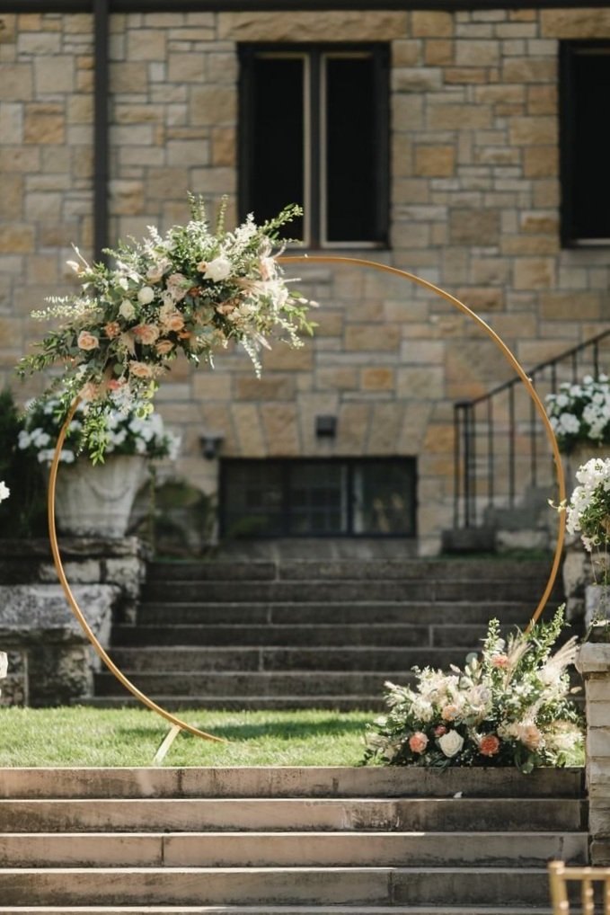 Gold Circular Stand