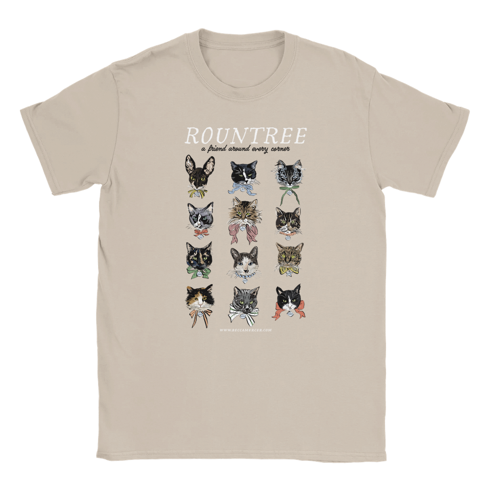 Cats of Rountree T-shirt in Various Colors | 100% Cotton