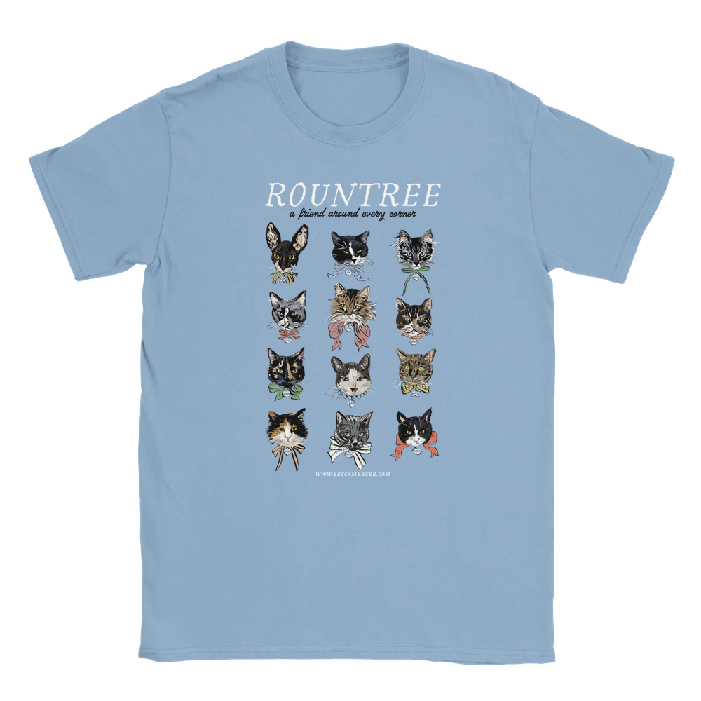 Cats of Rountree T-shirt in Various Colors | 100% Cotton