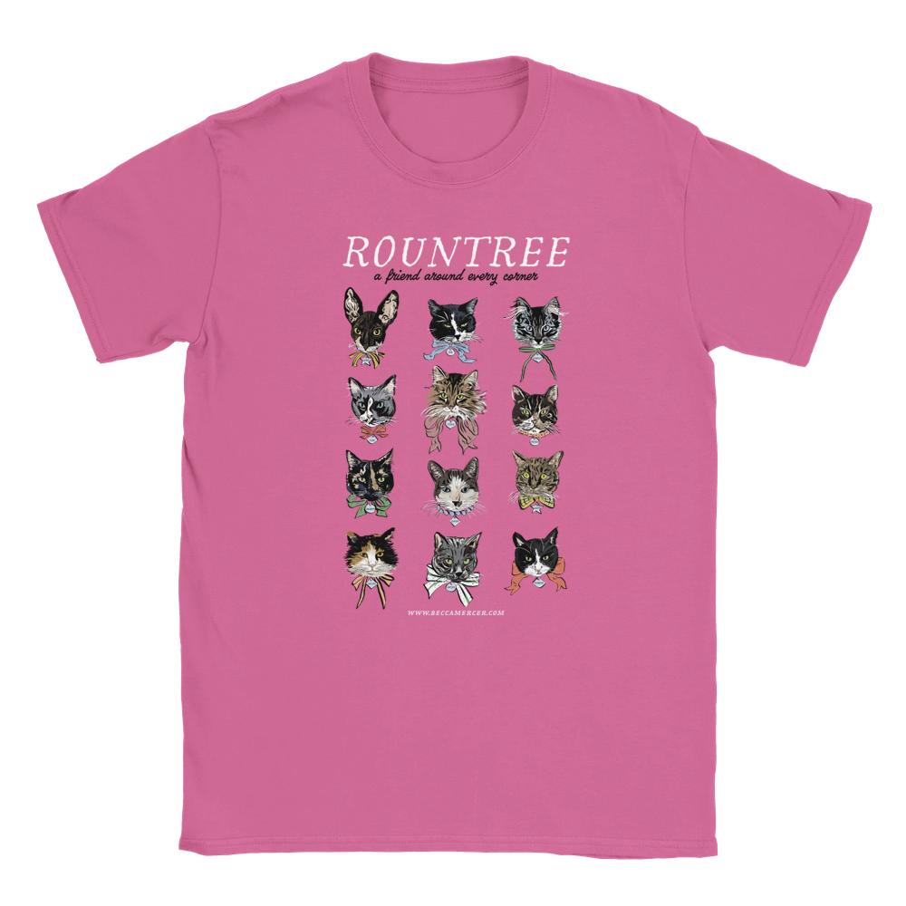Cats of Rountree T-shirt in Various Colors | 100% Cotton