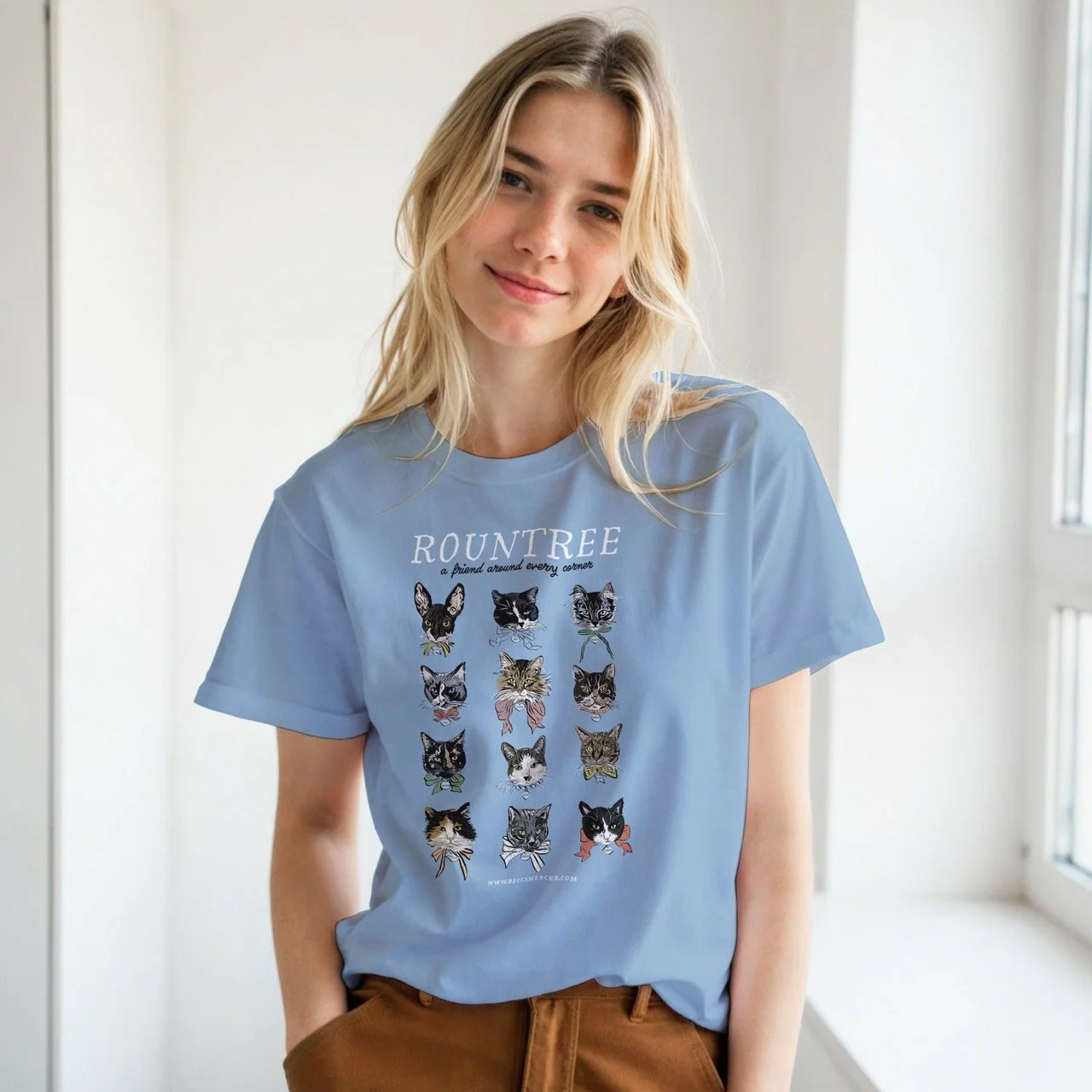 Cats of Rountree T-shirt in Various Colors | 100% Cotton