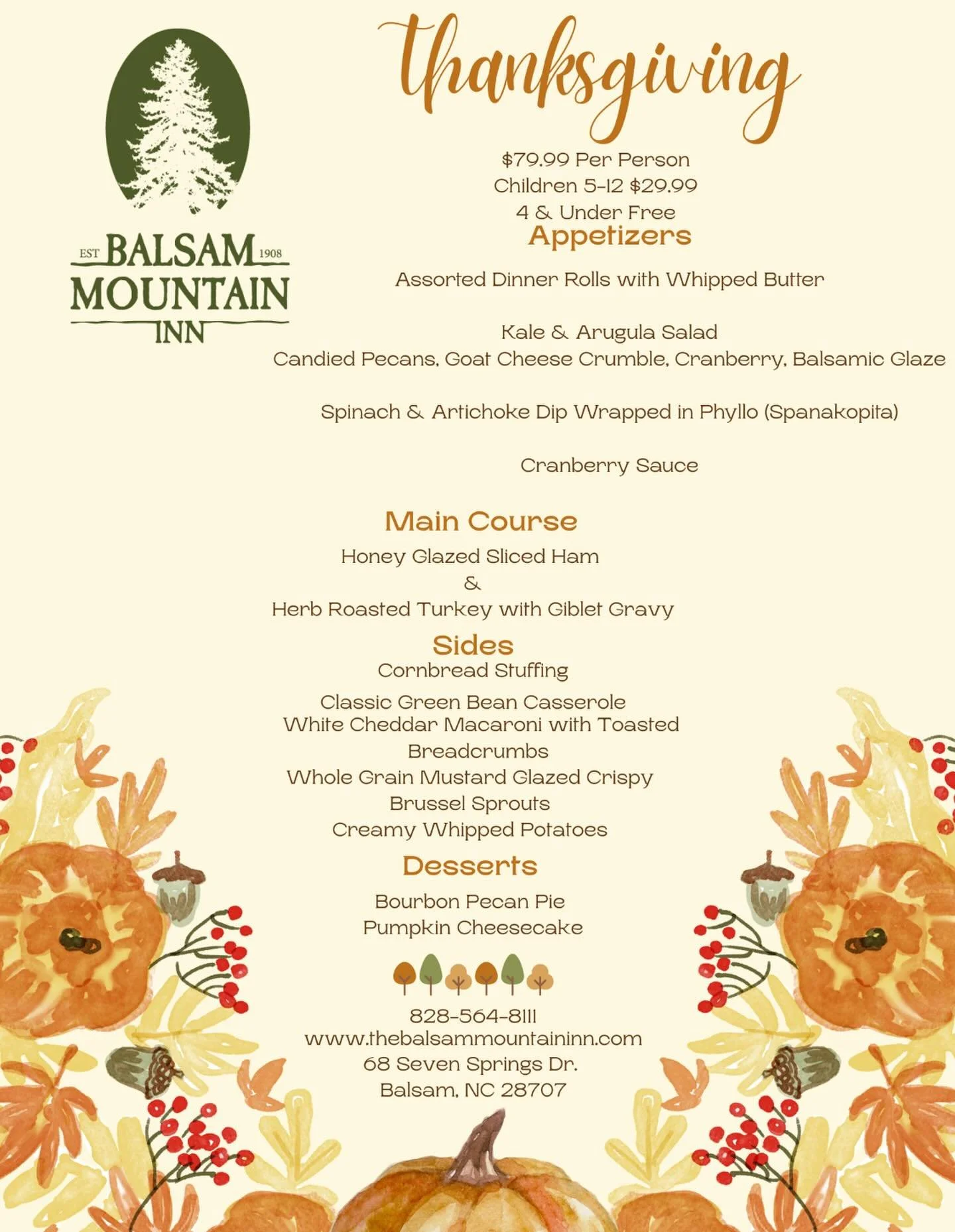 We are happy to announce we will be hosting Thanksgiving Day meals again this year. We will have 3 seatings one at 12, one at 2 and one at 4. Purchase your tickets today!https://www.simpletix.com/e/thanksgiving-dinner-tickets-243882