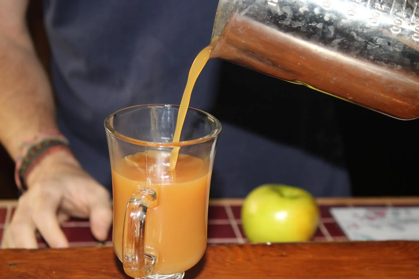 A little warmth in every sip 
Our Cider Toddy blends hot apple cider with Bumbu spiced rum &mdash; simple, comforting, and perfect this season.
Mon&ndash;Thurs | 6&ndash;9 PM
Fri&ndash;Sun | 3&ndash;9 PM