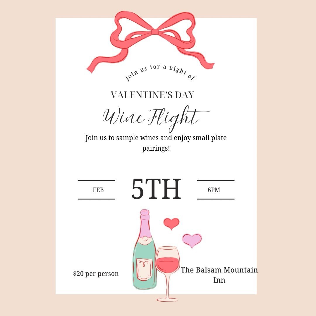 Join us to find the perfect wine for your Valentine&rsquo;s Day celebration along with small plate pairings! https://www.simpletix.com/e/valentine-s-themed-wine-flight-and-small-p-tickets-254531