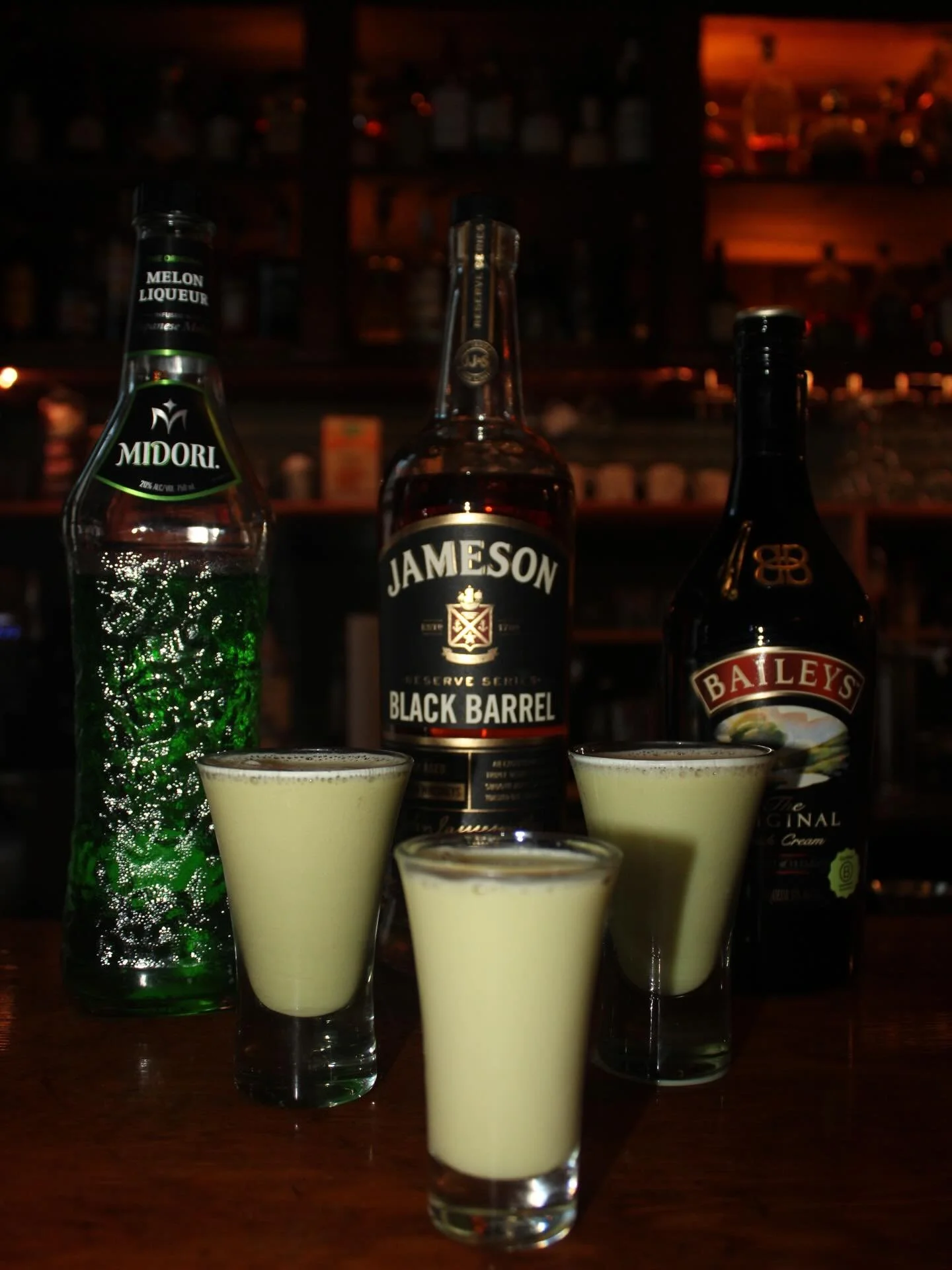 Feeling lucky? 🍀
Our St. Patrick&rsquo;s Day shots are back behind the bar &mdash; layered with Midori, Irish whiskey, and Baileys for that perfect green swirl.
They look cool, taste even better, and they&rsquo;re the perfect way to celebrate St. Pa