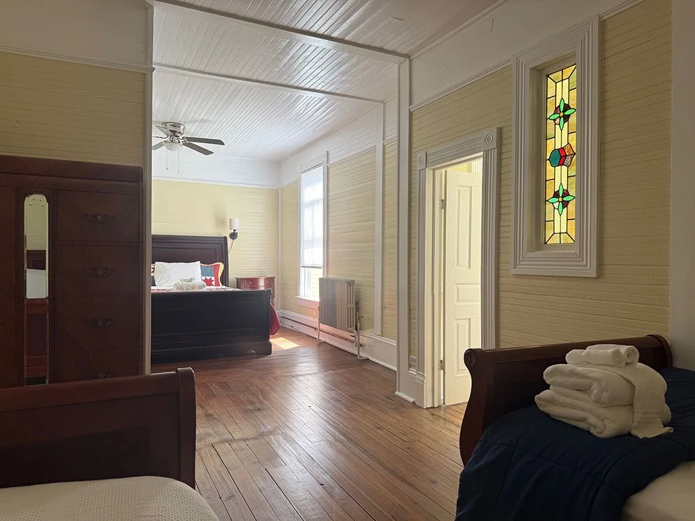 Two room lodge at Balsam Mountain Inn. Two connected rooms with bathroom