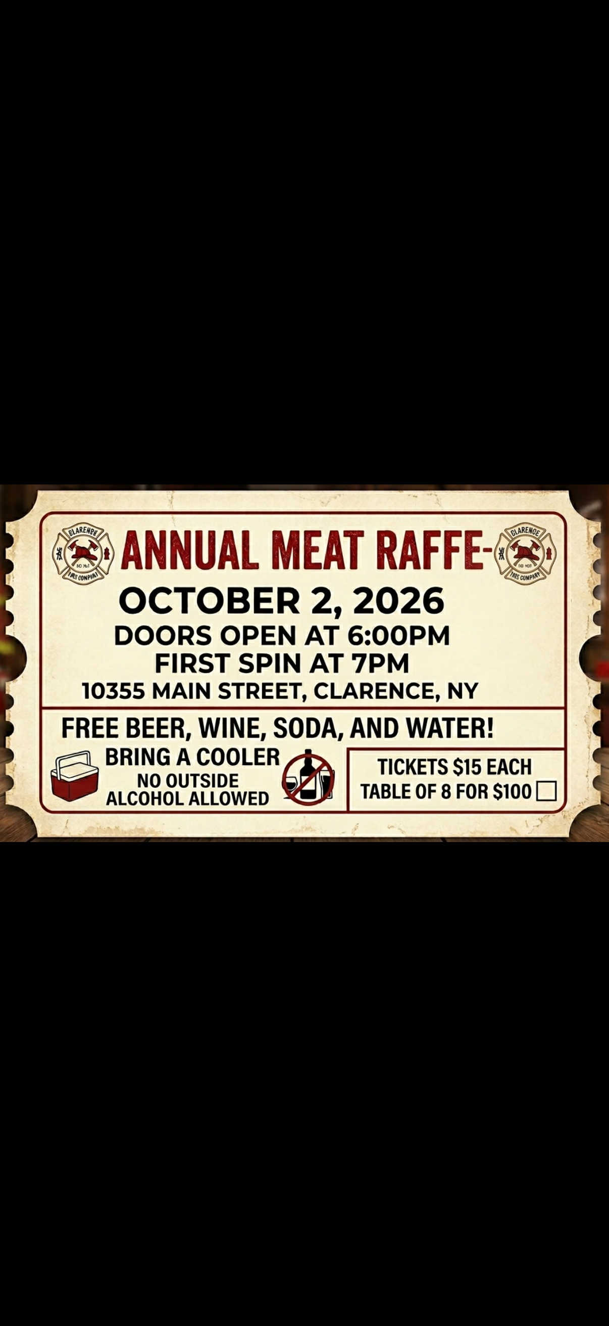 Clarence Fire Meat Raffle - Individual