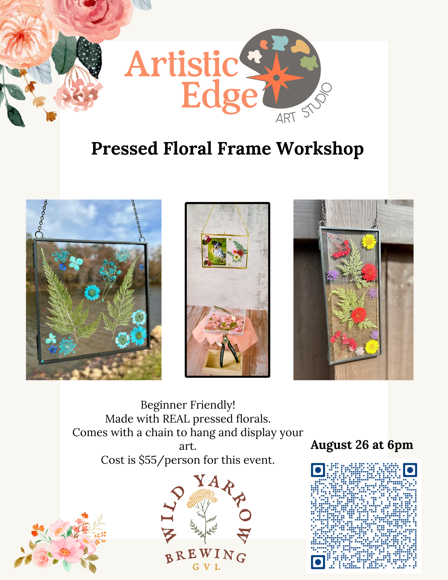 Pressed Floral Frame Workshop