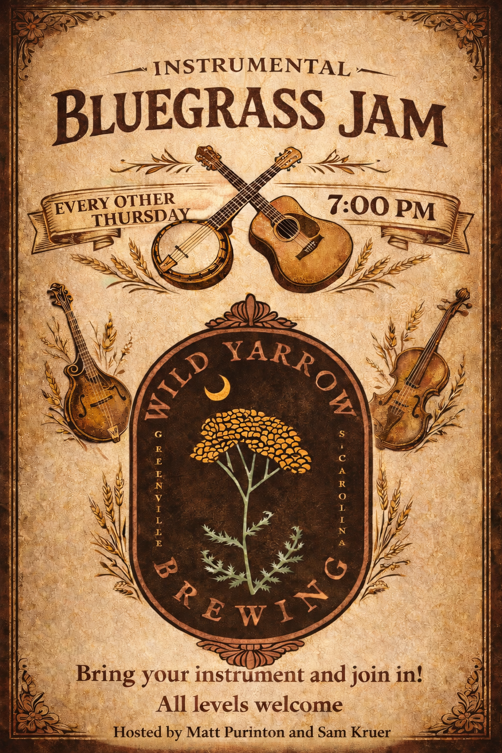 Bluegrass Jam Every Other Thursday