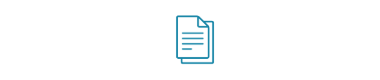 Blank white paper with a blue outline document icon