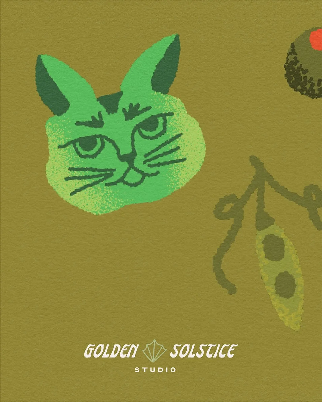 A few recent illustrations done while playing around with new @truegrittexturesupply brushes in Procreate! 🐈&zwj;⬛🫛🫒🐦&zwj;⬛ 

#graphicdesigner #illustration #sketch #artist