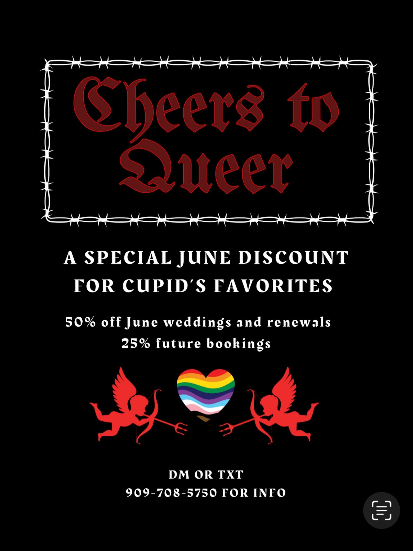 Merry Christmas!! We stand with the lgbtq+ community and have and will always be a safe space. Especially through these trying times! <\3

We celebrate love in all its forms and love you the most! DM us for info! 🖤🌈